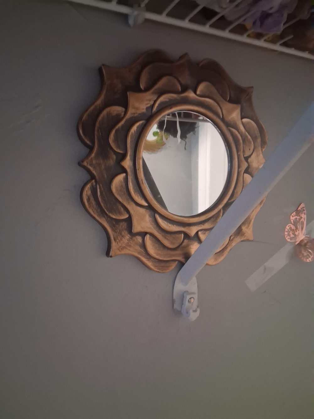 Gold Decorative Sunburst Wall Mirror - Elegant Accent
